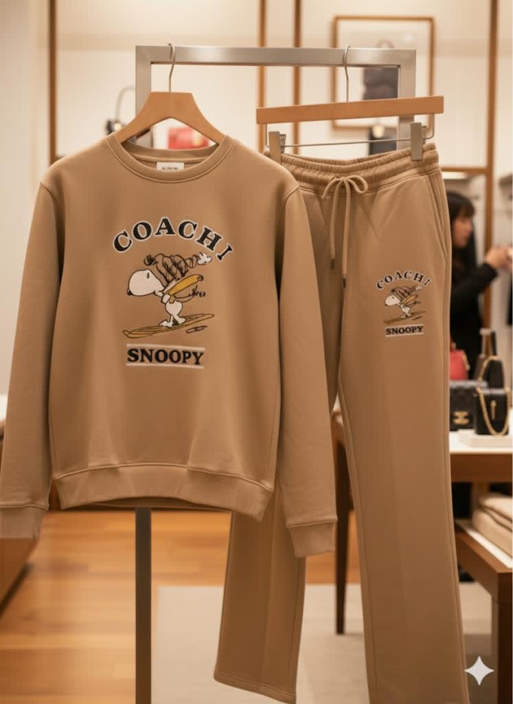 Coach Brown Premium Quality Co-ord Set-1