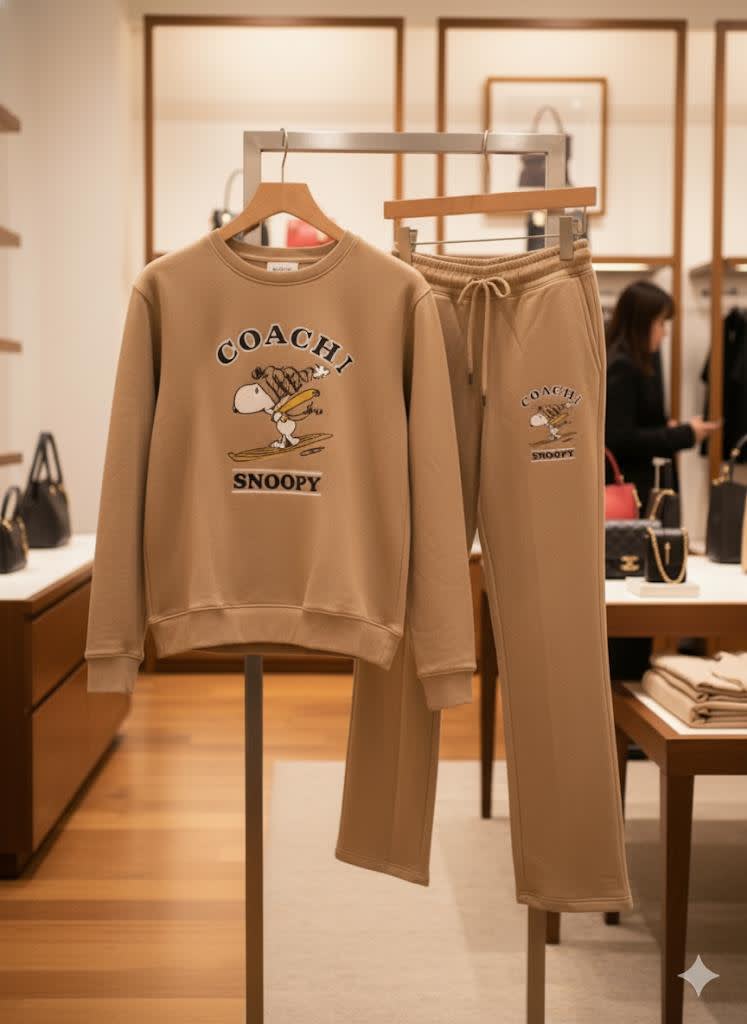 Coach Brown Premium Quality Co-ord Set-2