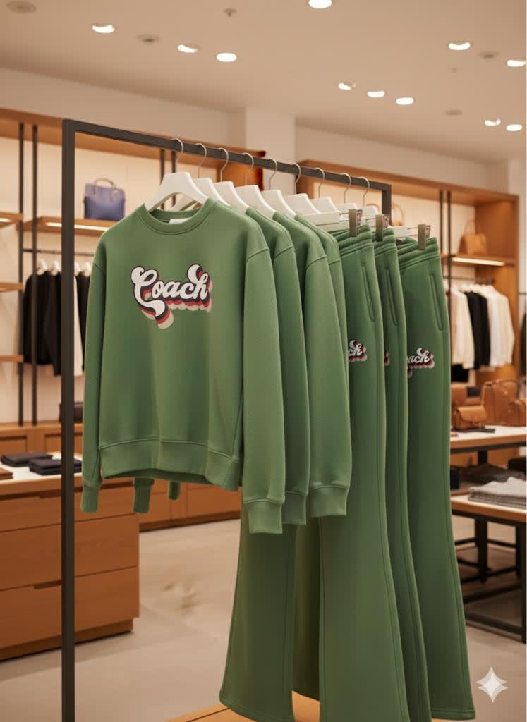 Coach Green Premium Quality Co-ord Set-2