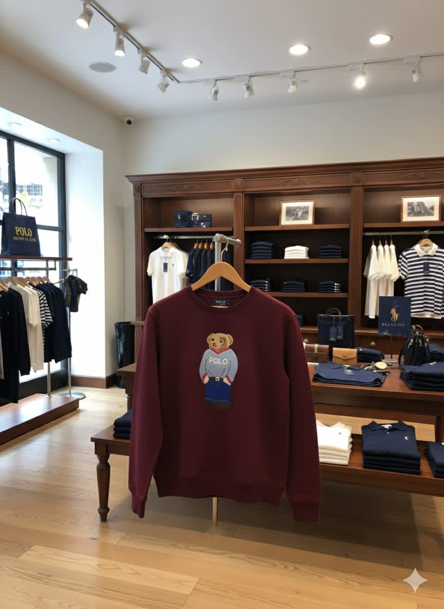 Ralph Lauren Wine Premium Quality Cotton Sweatshirt-1