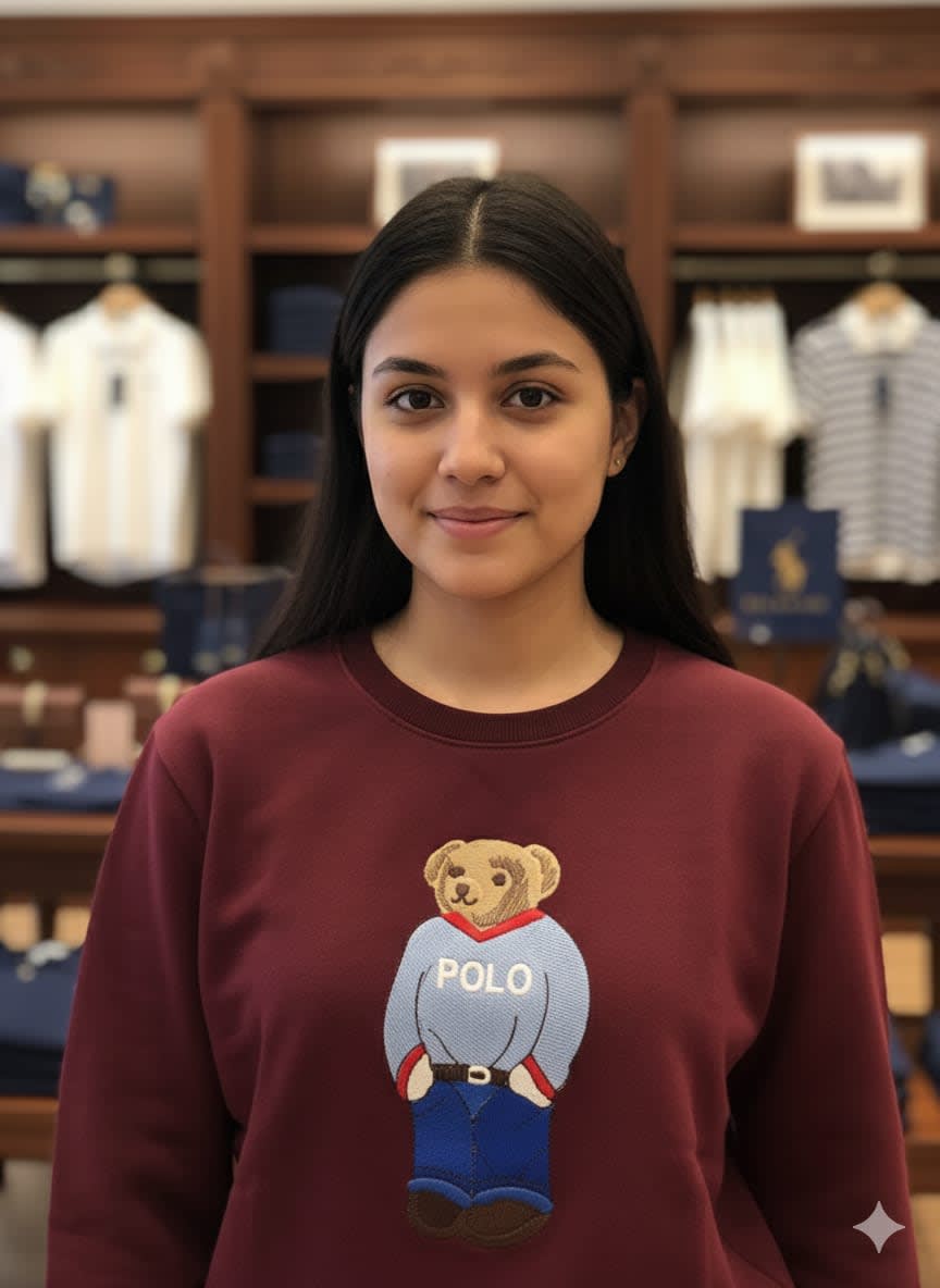 Ralph Lauren Wine Premium Quality Cotton Sweatshirt-2