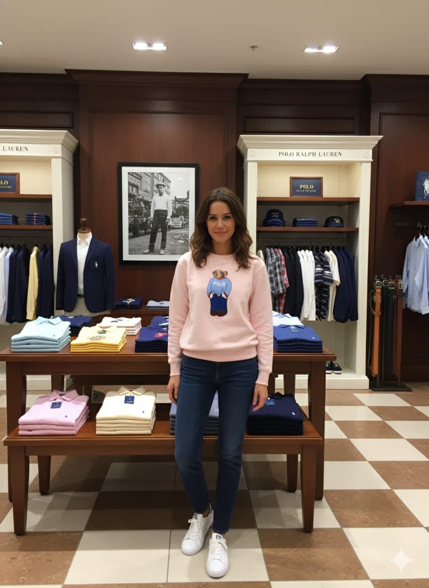 Ralph Lauren Pink Premium Quality Cotton Sweatshirt-2