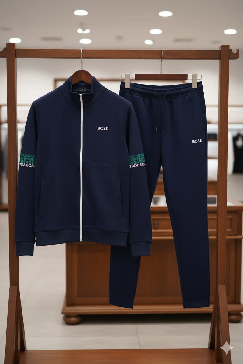Hugo Boss Blue Premium Quality Tracksuit-1