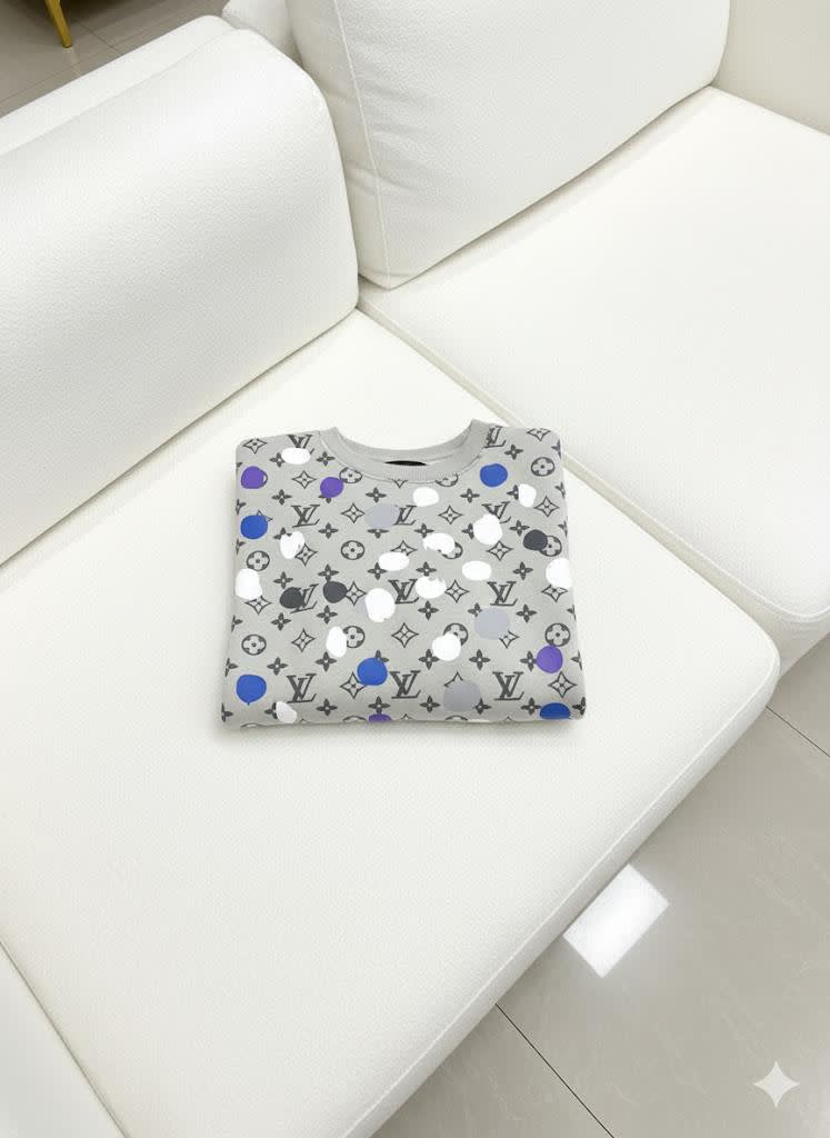 Louis Vuitton Grey Premium Quality Sweatshirt-2