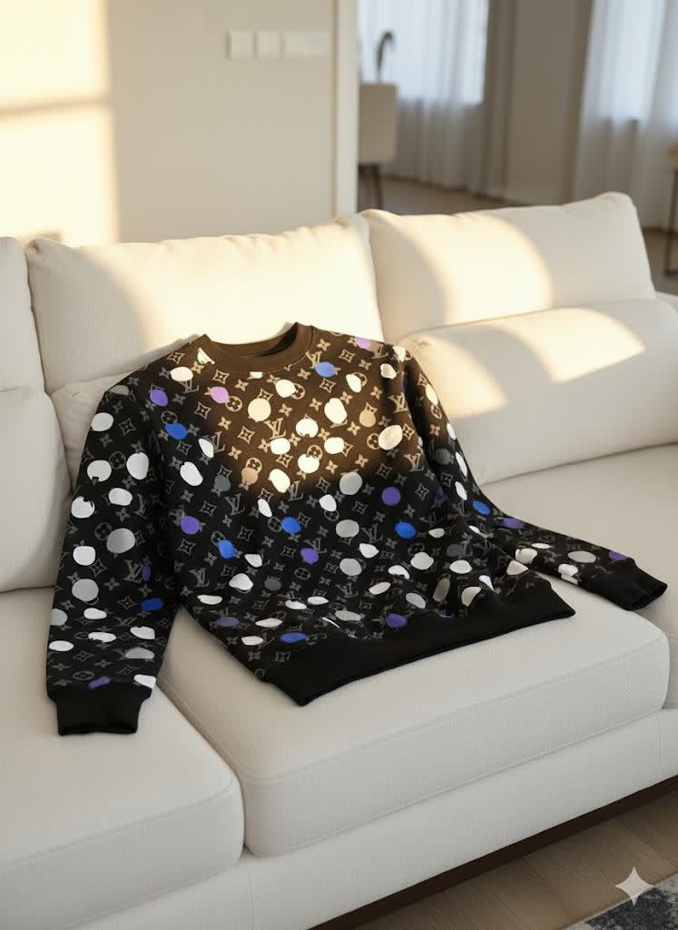 Louis Vuitton Black Premium Quality Sweatshirt-1