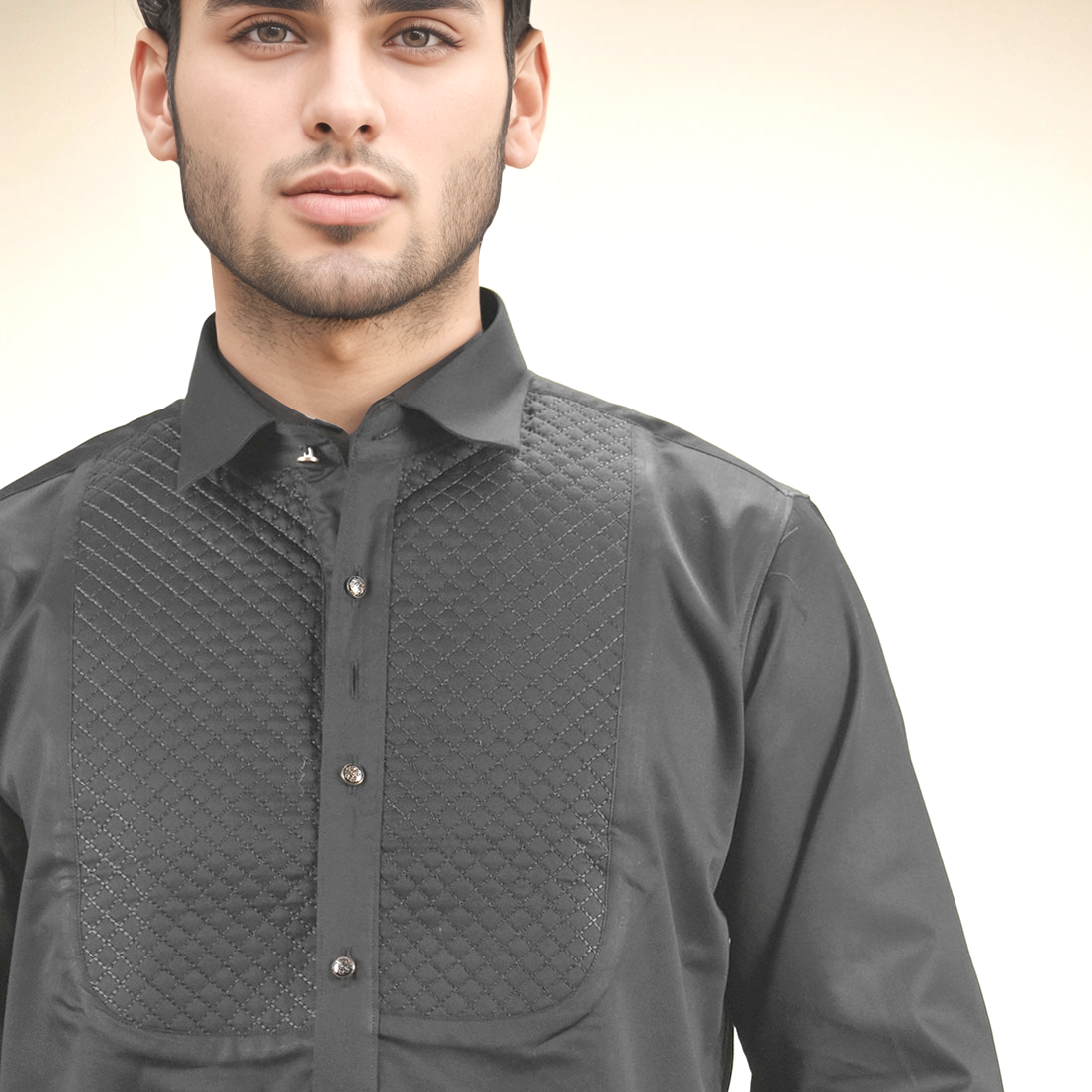Versace Black Premium Luxury Cotton Shirt-4