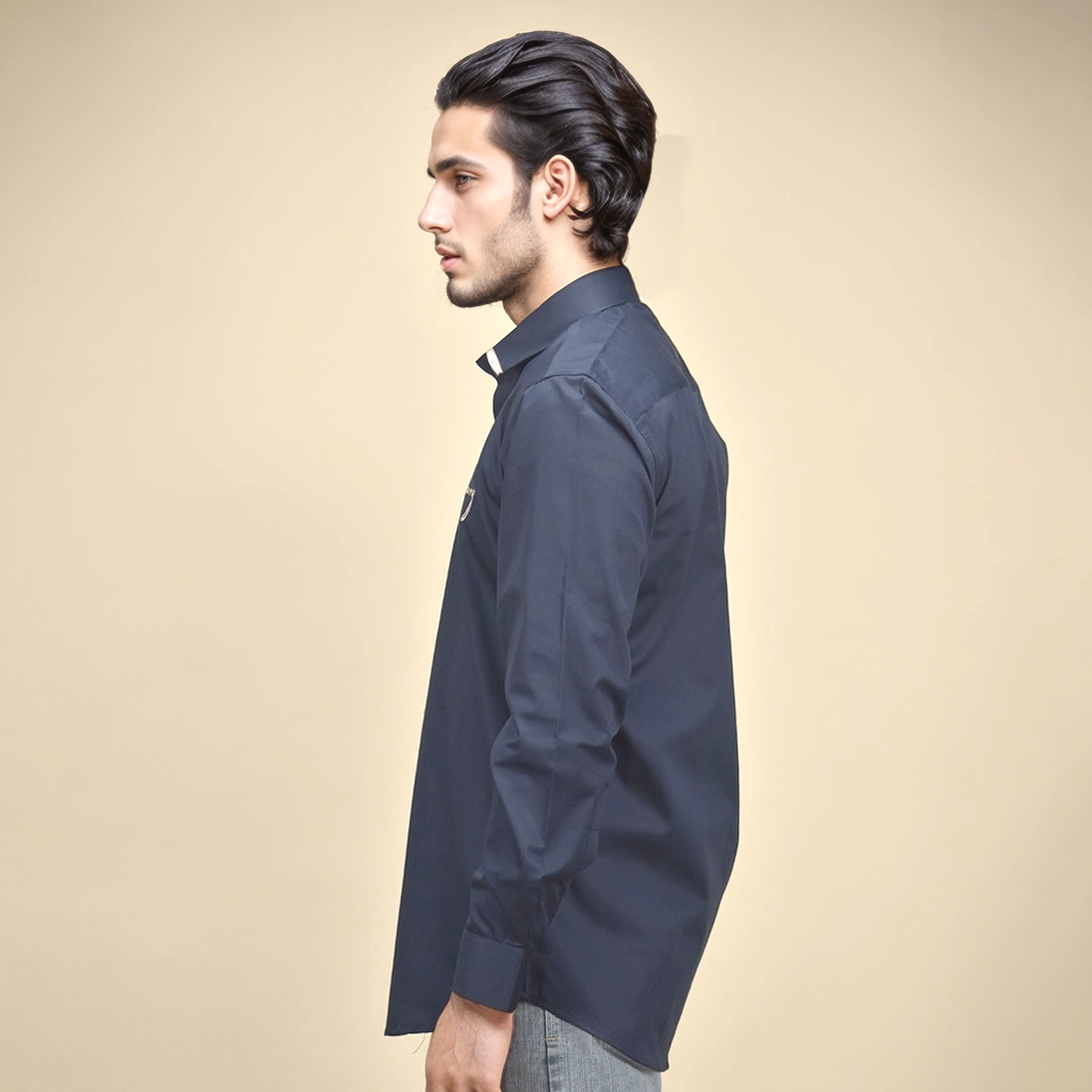 Burberry Embroidered Blue Cotton Premium Shirt-2