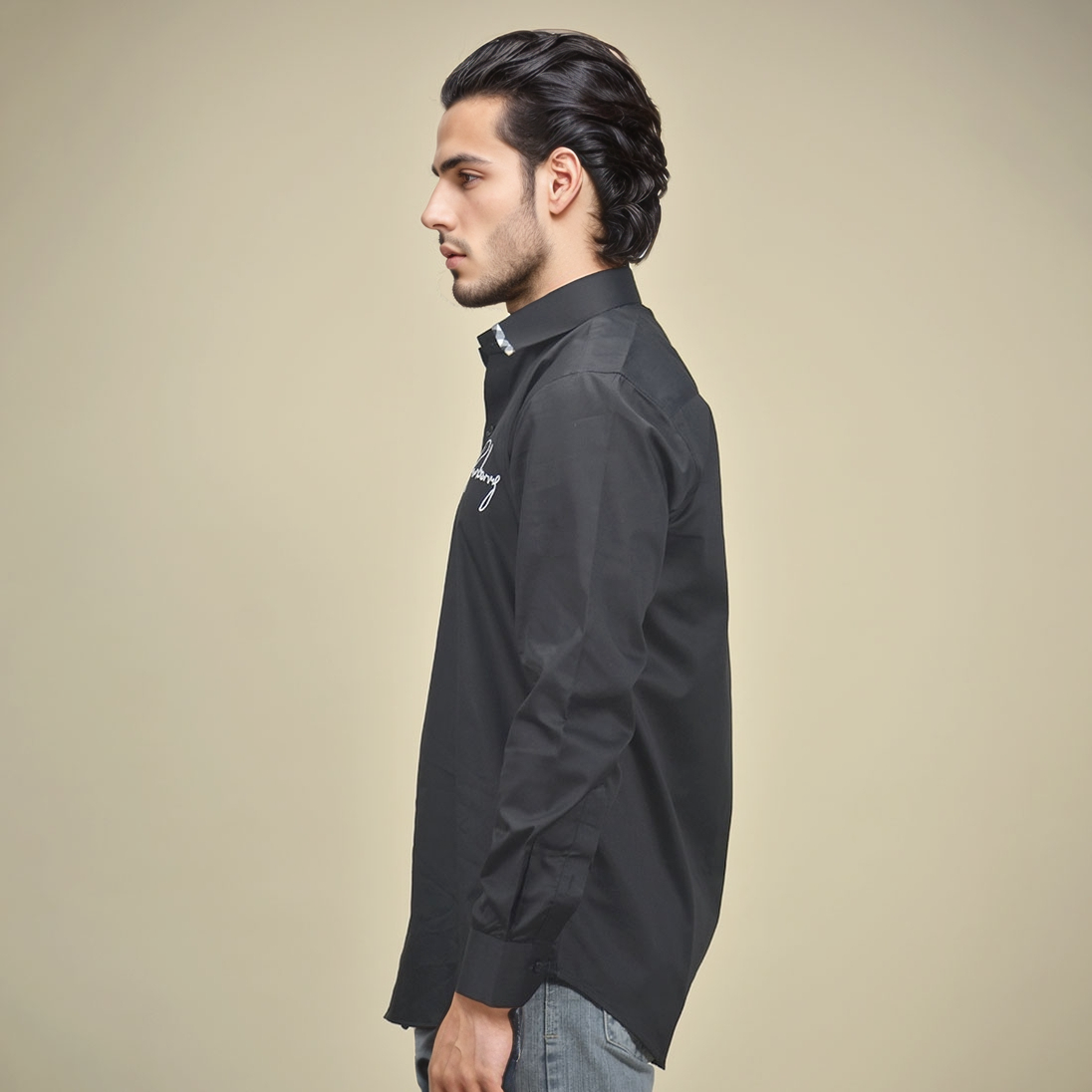 Burberry Black & White Premium Quality Shirt-2