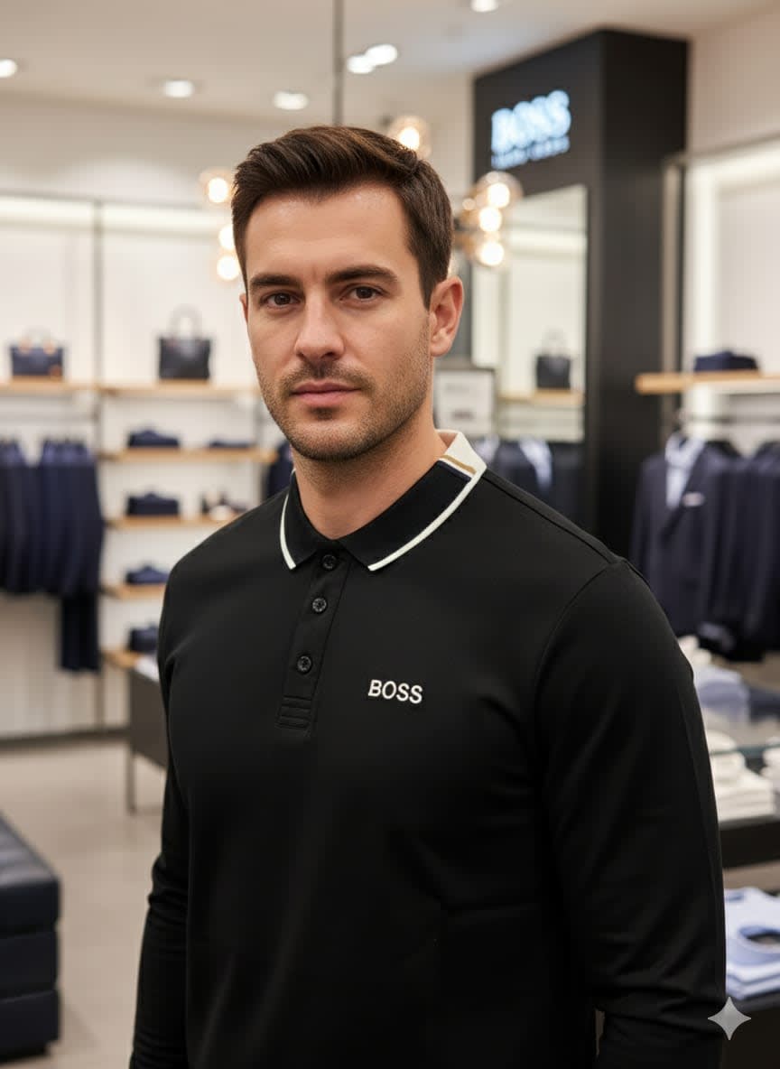 Hugo Boss Black Premium Quality Full Sleeves Tees-0