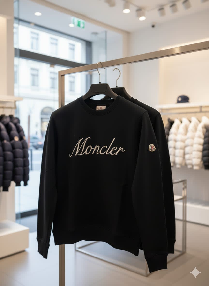 Moncler Black Premium Quality Sweatshirt-1