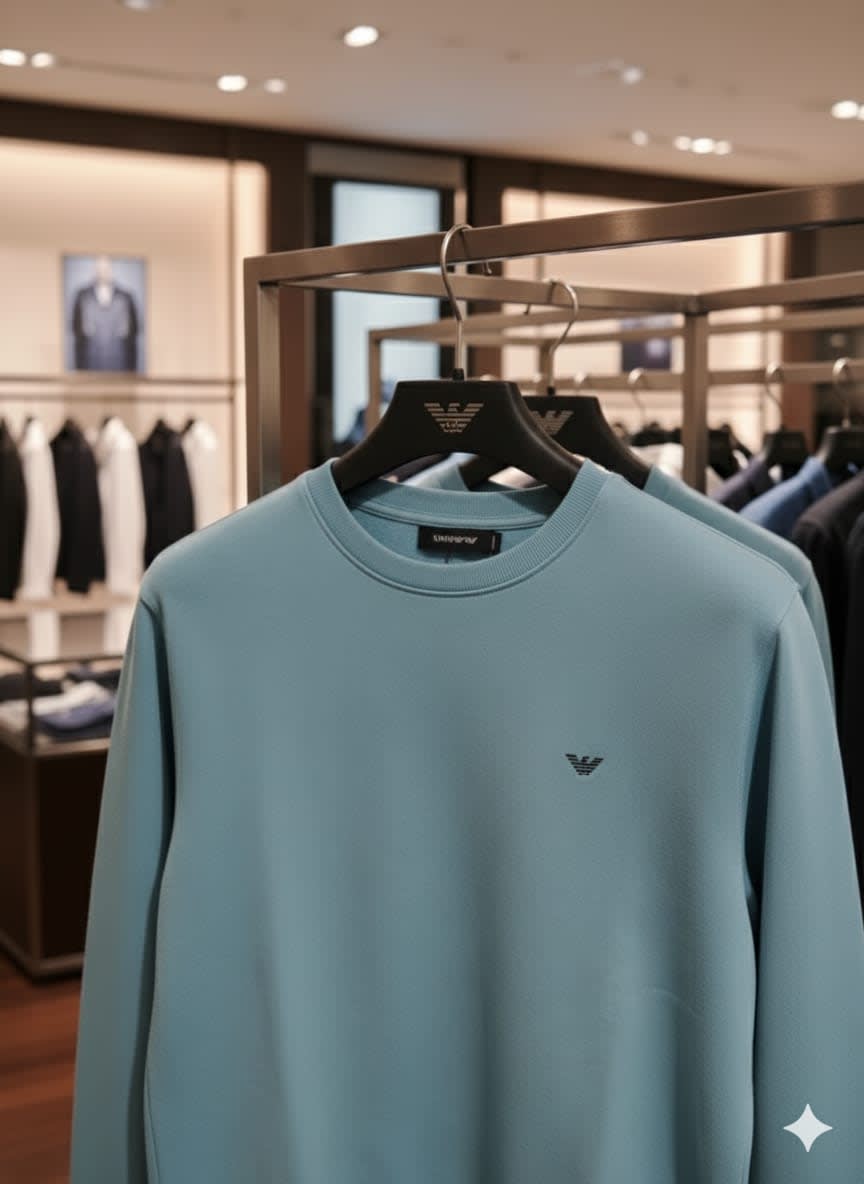 Armani Exchange Blue Premium Quality Sweatshirt-2