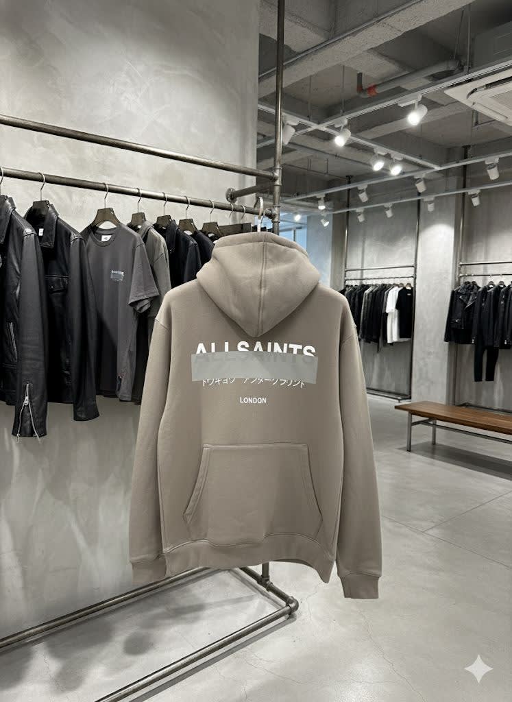 All Saints Grey Premium Quality Hoodie-3