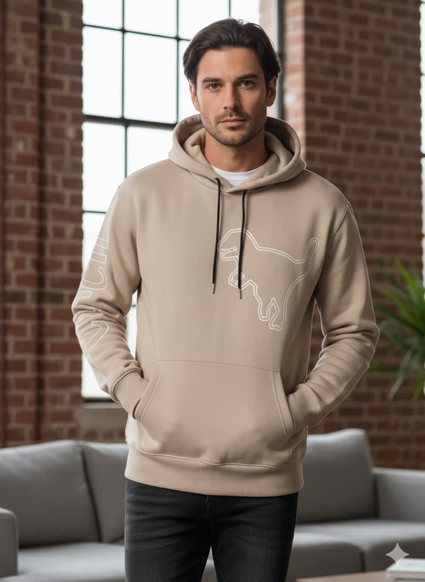 Coach Beige Premium Quality Hoodie-1