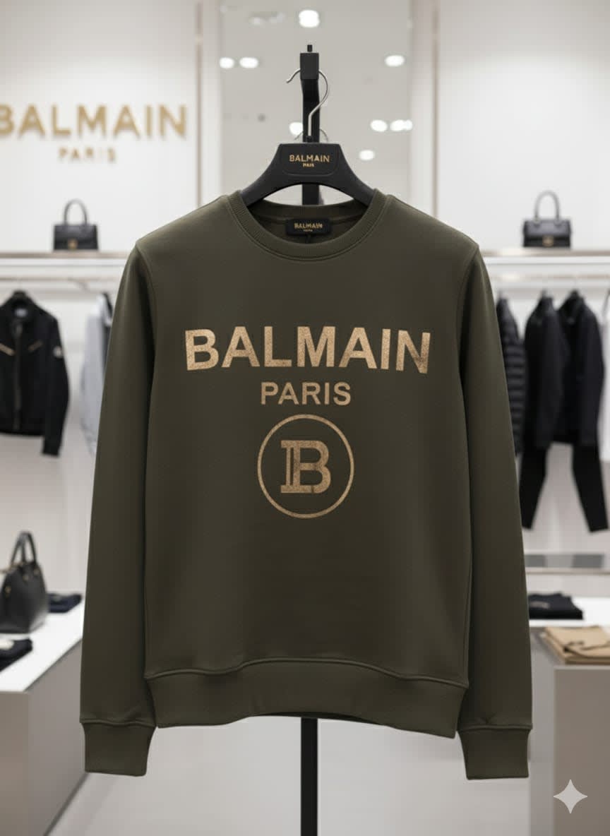 Balmain Green Premium Quality Sweatshirt-2