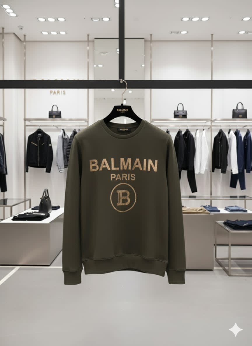 Balmain Green Premium Quality Sweatshirt-1