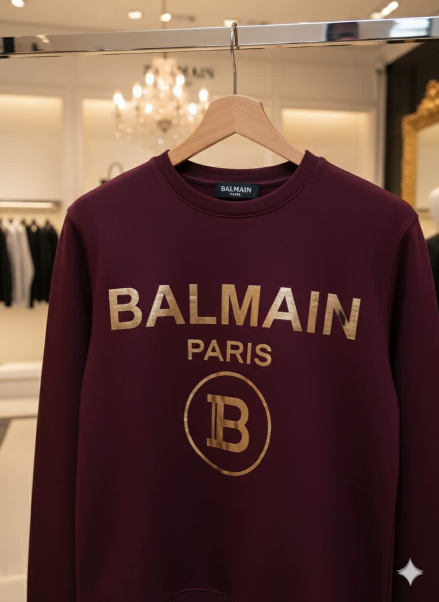 Balmain Wine Premium Quality Sweatshirt-2