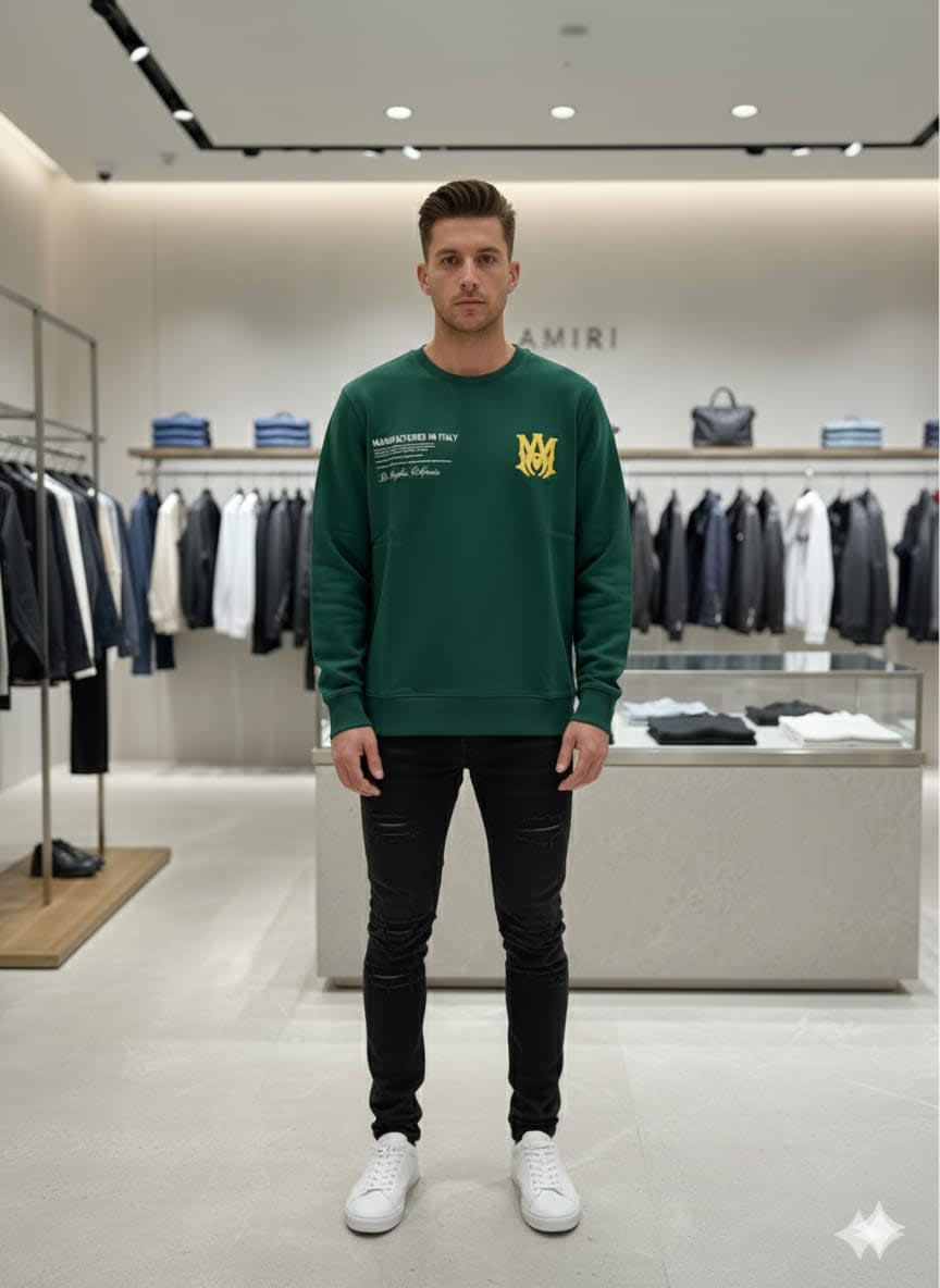 Amiri Green Premium Quality Sweatshirt-0