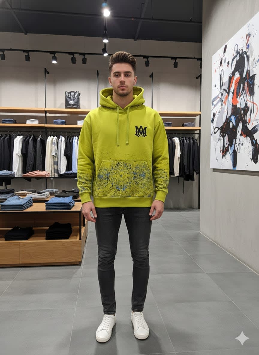 Amiri Green Premium Quality Hoodie-5