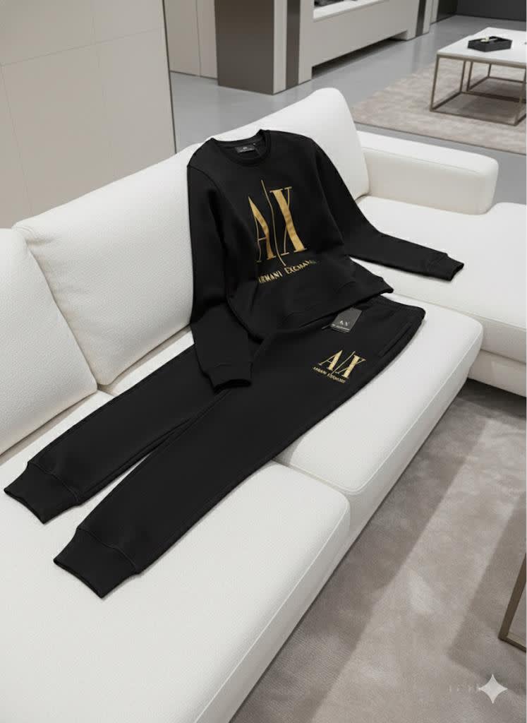 Armani Exchange Black Premium Quality Tracksuit-2