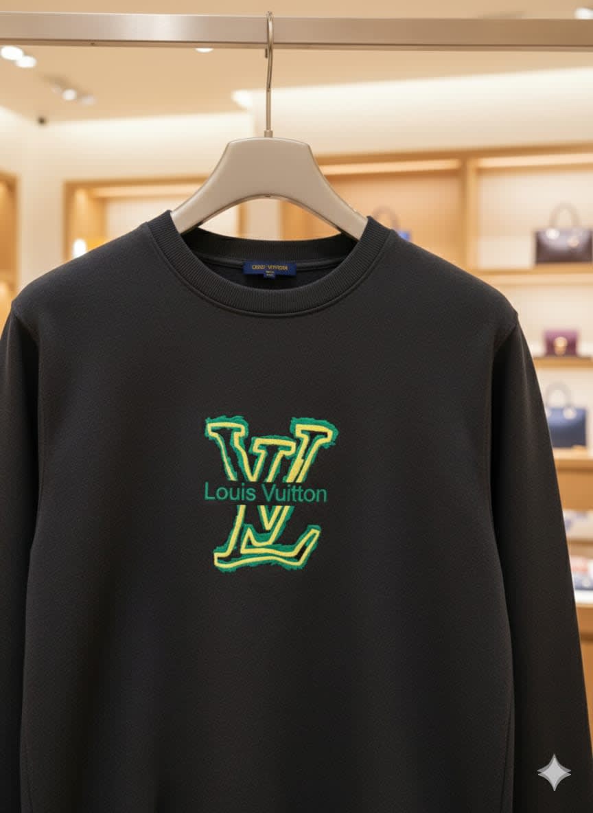 Louis Vuitton Dark Grey Premium Quality Sweatshirt-5