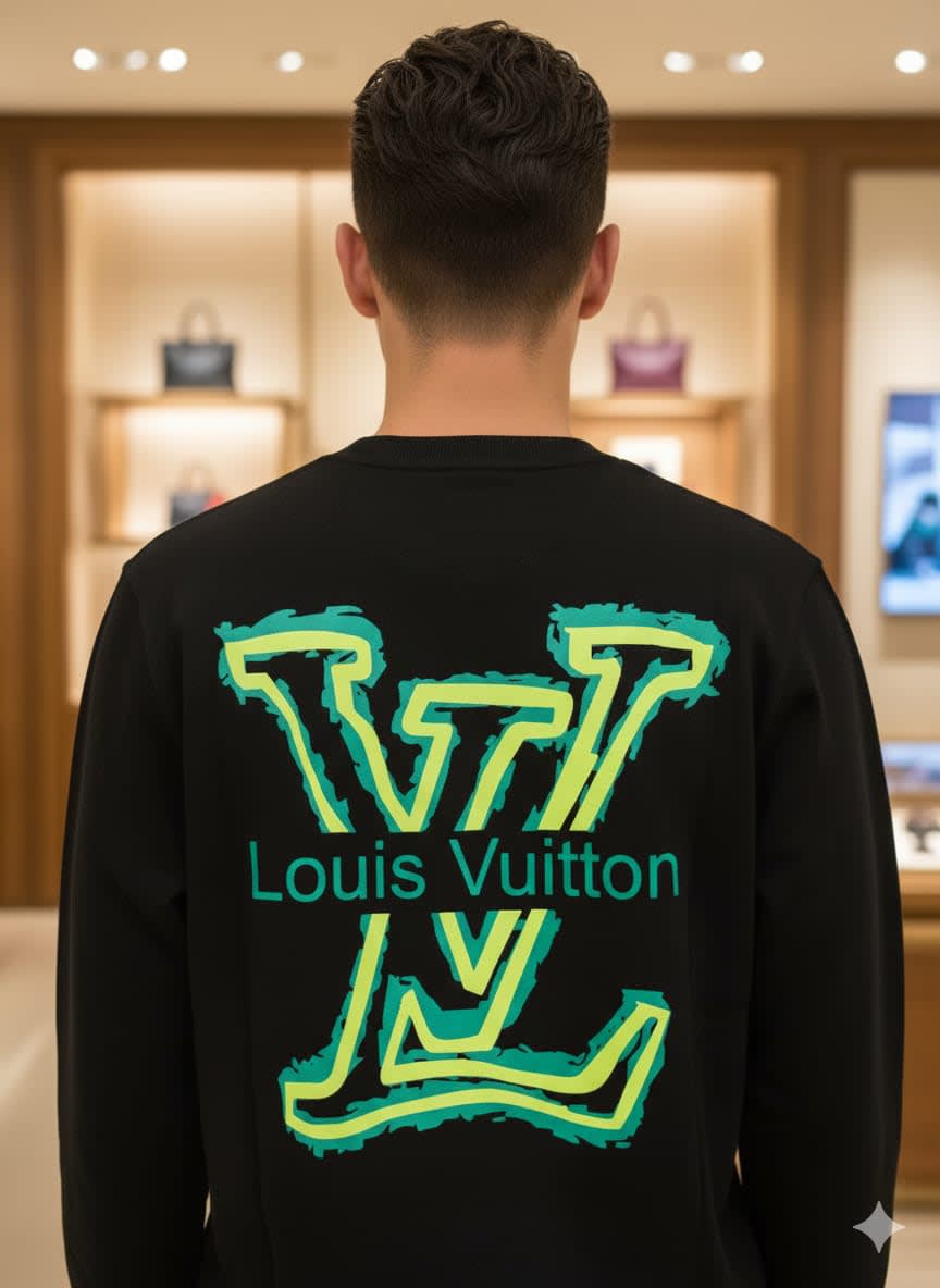 Louis Vuitton Black Premium Quality Sweatshirt-4