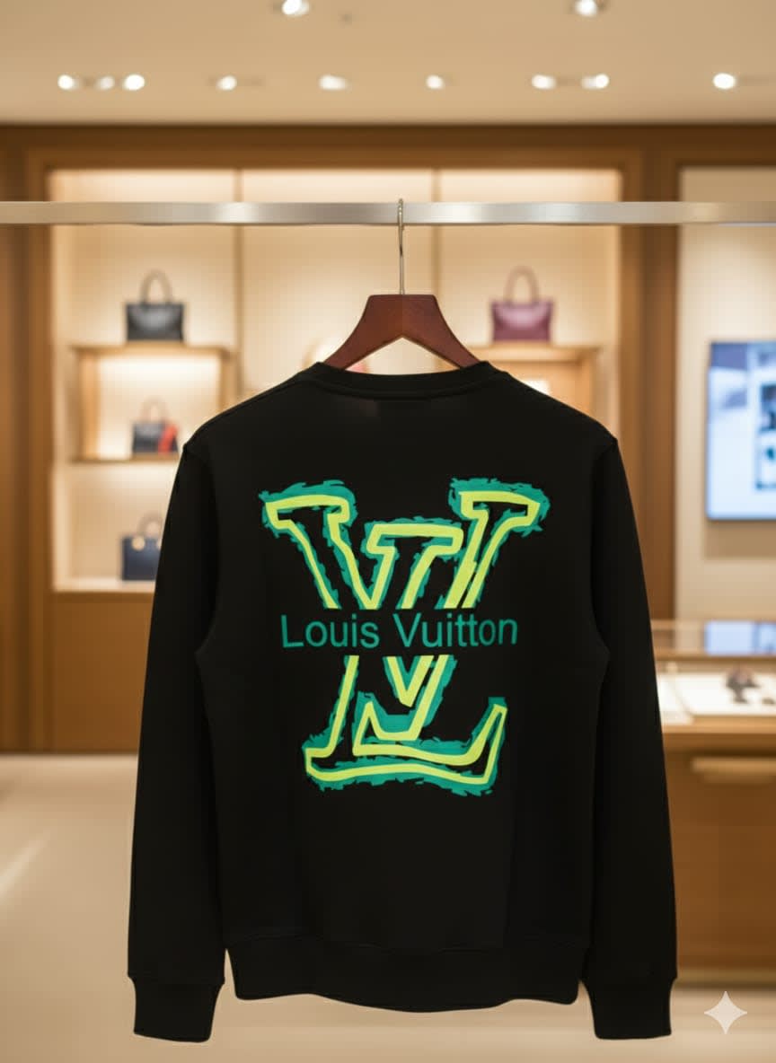 Louis Vuitton Black Premium Quality Sweatshirt-5