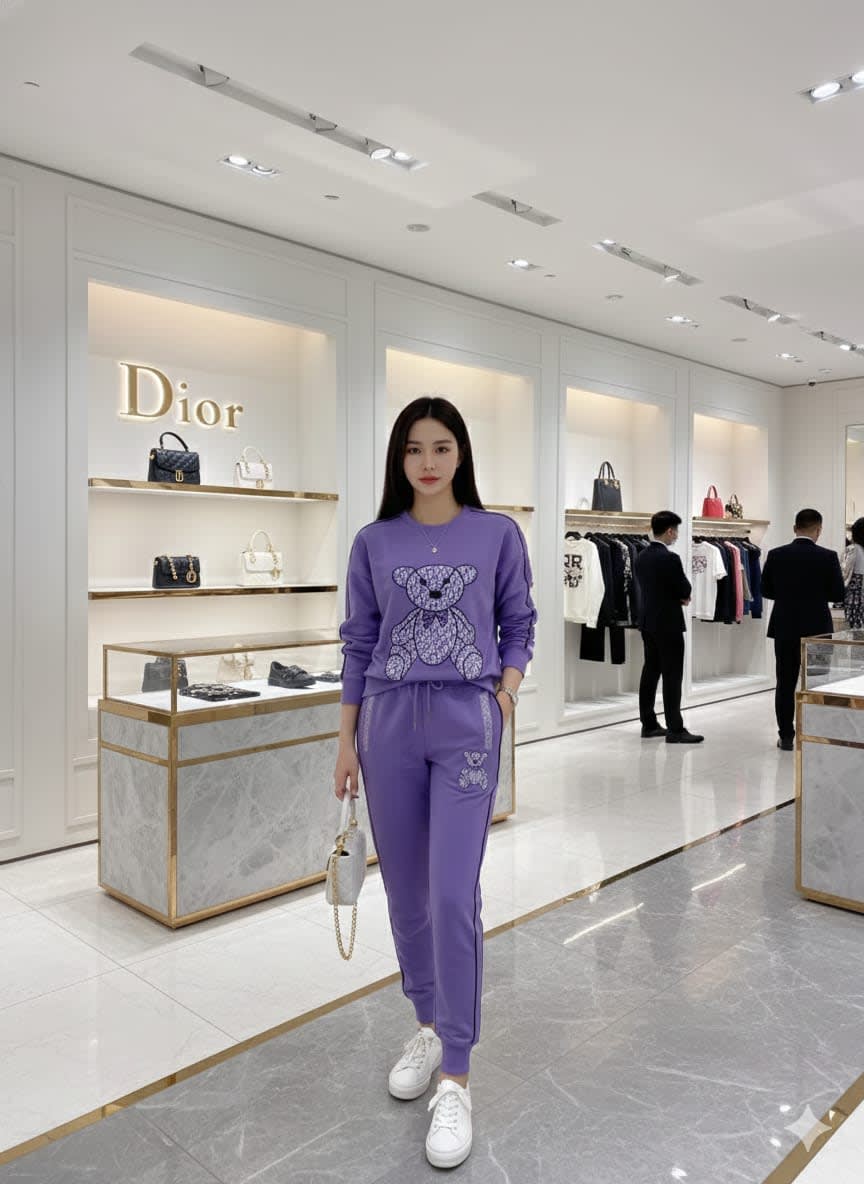 Dior Purple Premium Quality Tracksuit-1