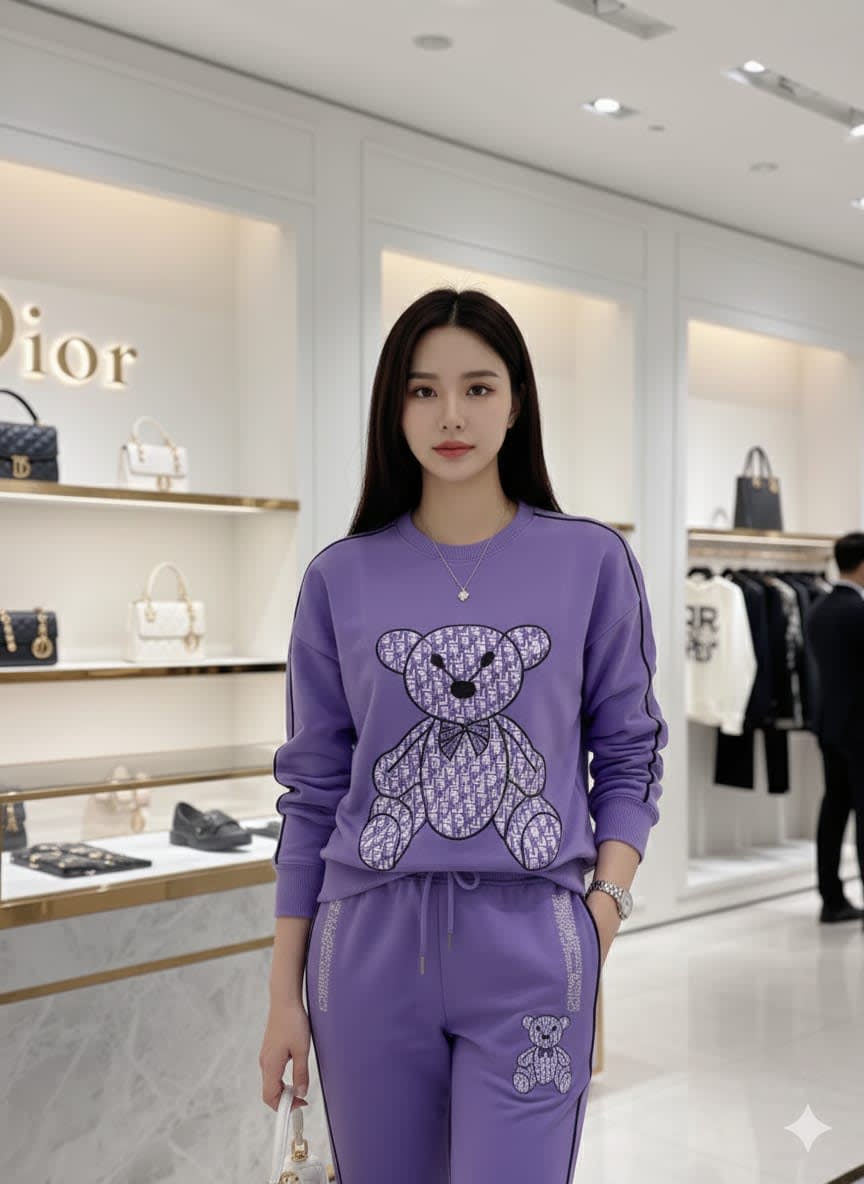 Dior Purple Premium Quality Tracksuit-0