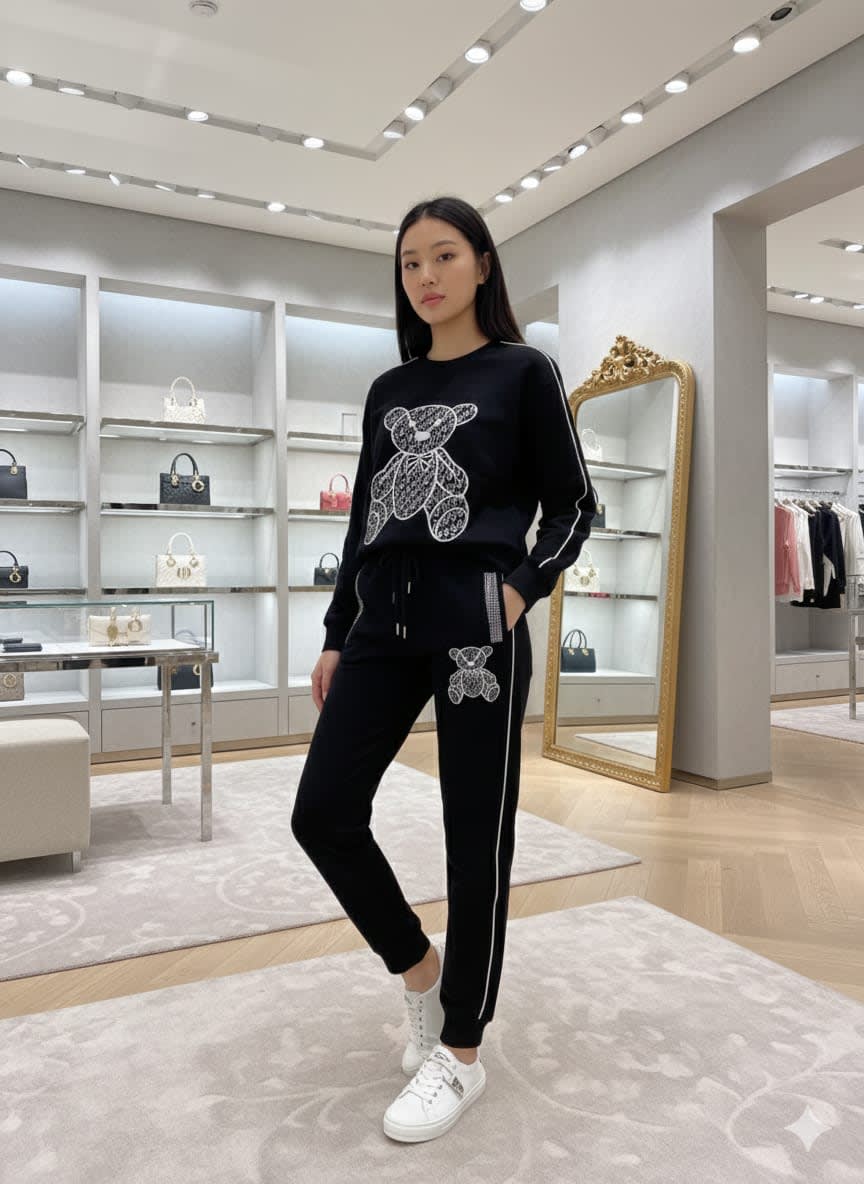 Dior Black Premium Quality Winter Tracksuit-3