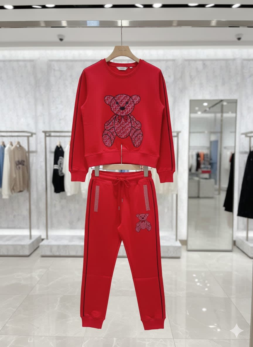 Dior Red Premium Quality Winter Tracksuit-2