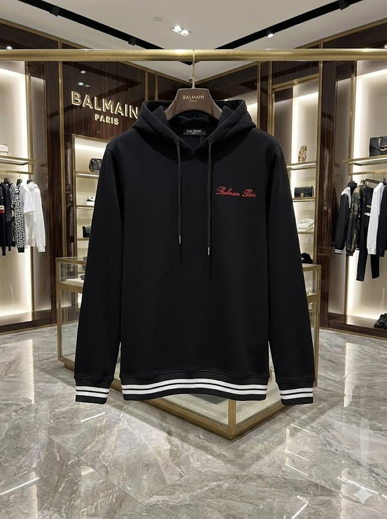 Balmain Black Premium Quality Hoodie-3