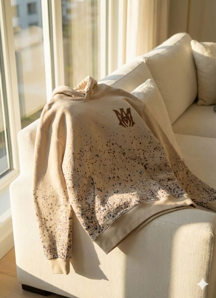 Amiri Beige Premium Quality Hoodie-3