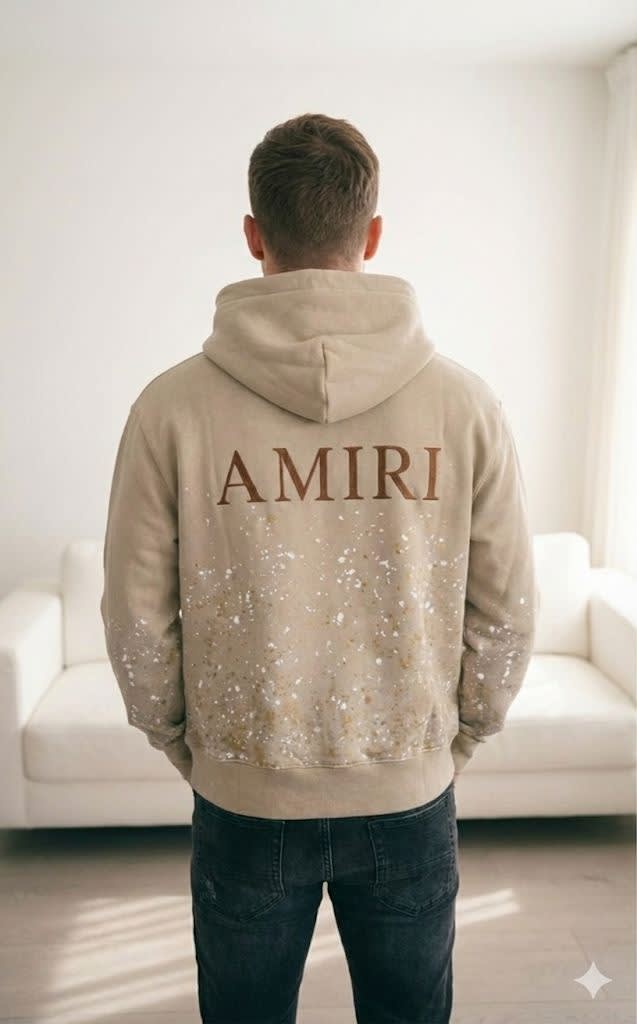 Amiri Beige Premium Quality Hoodie-1