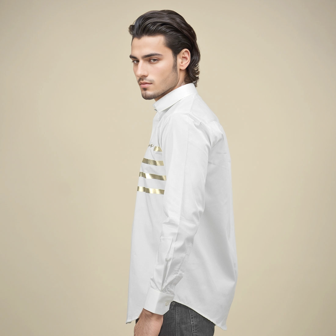 Balmain White Premium Quality Shirt-2