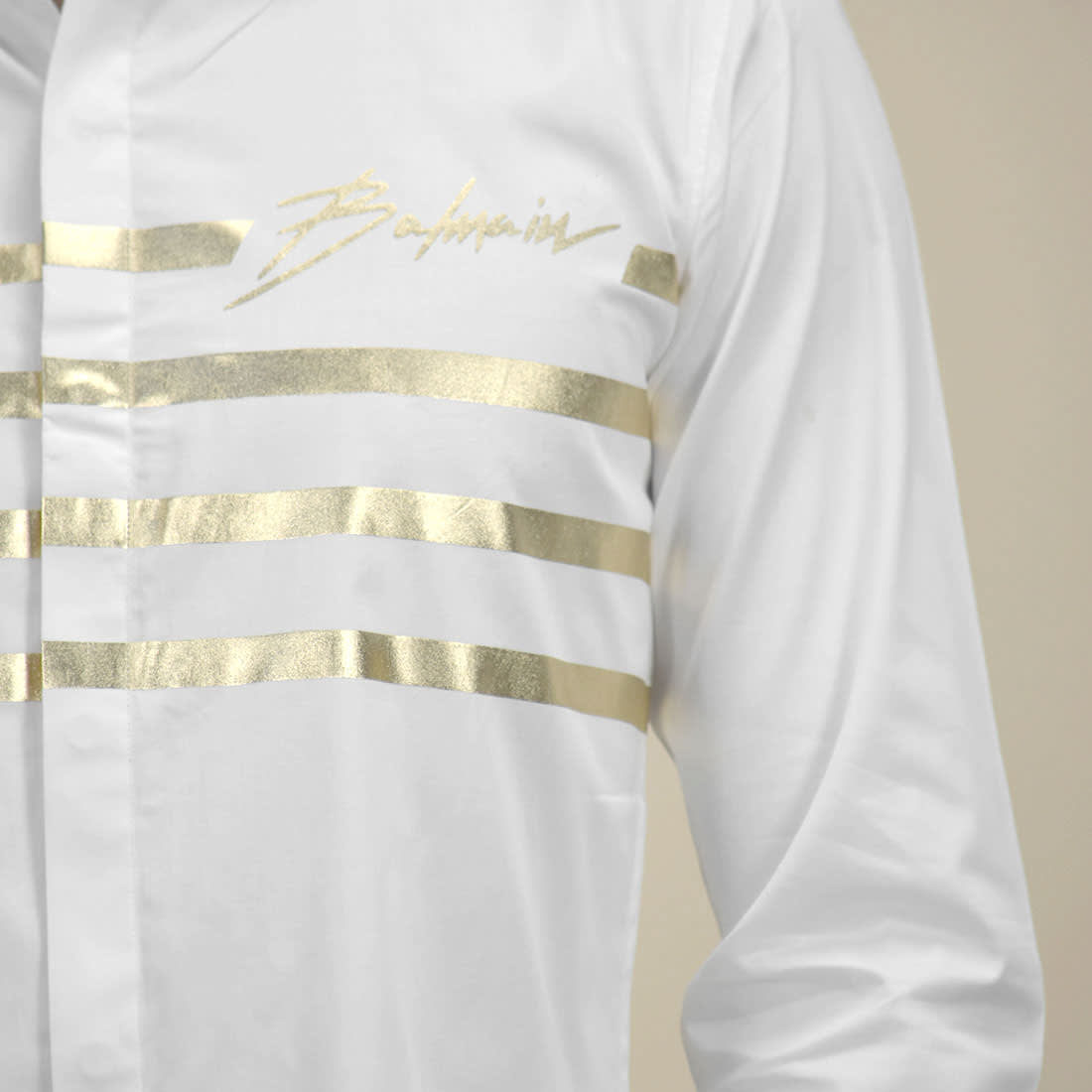 Balmain White Premium Quality Shirt-4