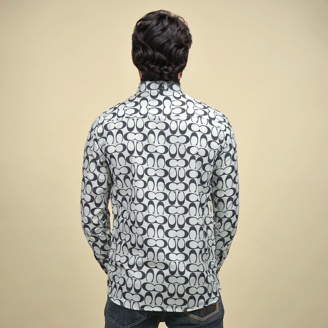 Coach Monogram Printed White Premium Shirt-3