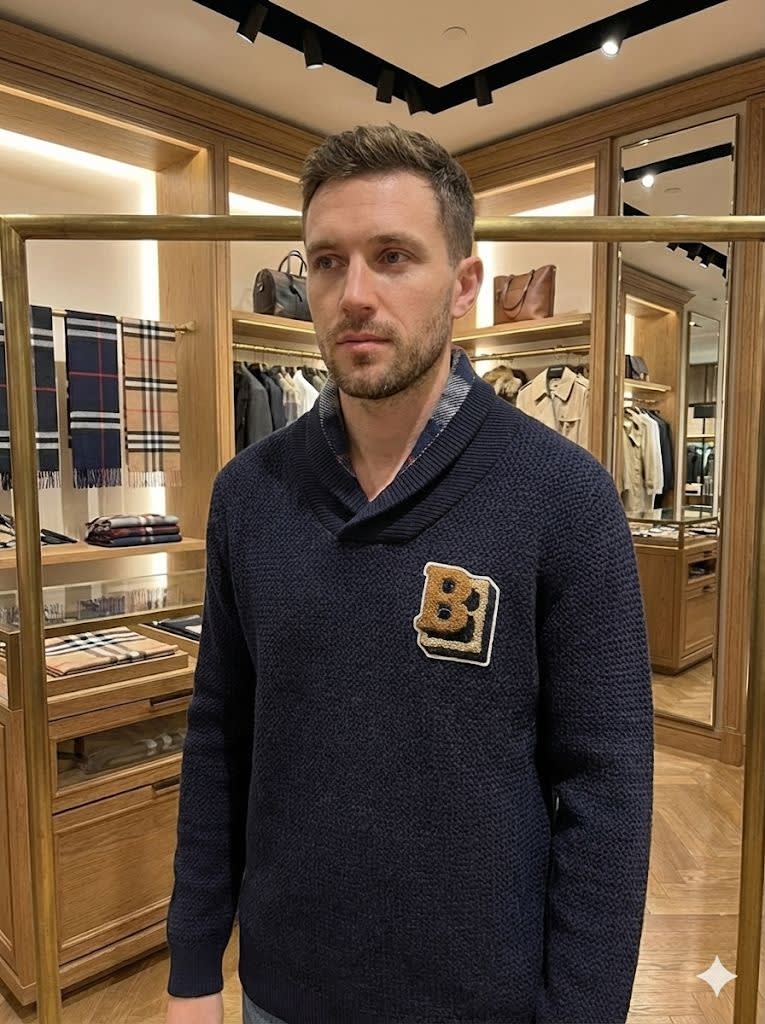 Burberry Blue Premium Quality Sweatshirt-0