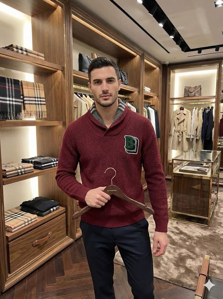 Burberry Wine Premium Quality Sweatshirt-0