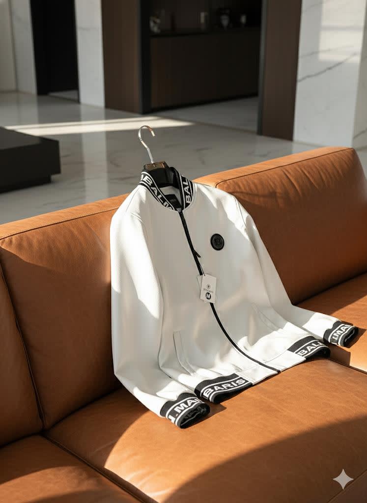 Balmain White Imported Exclusive Premium Quality Jacket-3