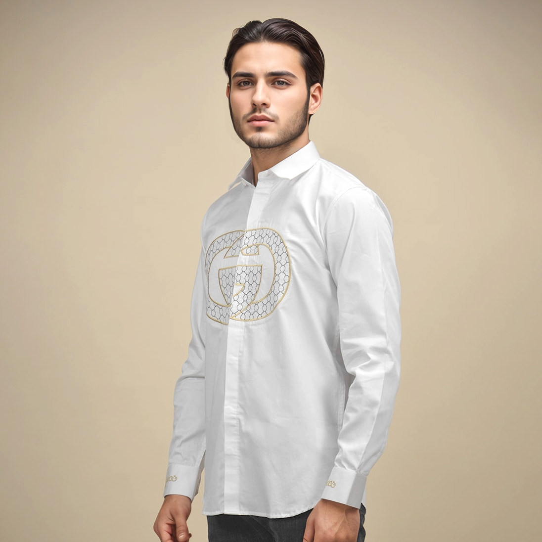 Gucci White Premium Quality Shirt-0