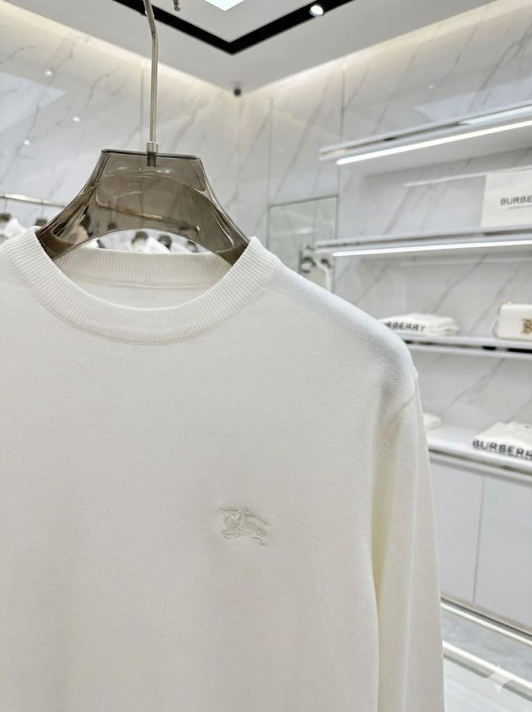 Burberry White Premium Quality Sweatshirt-1