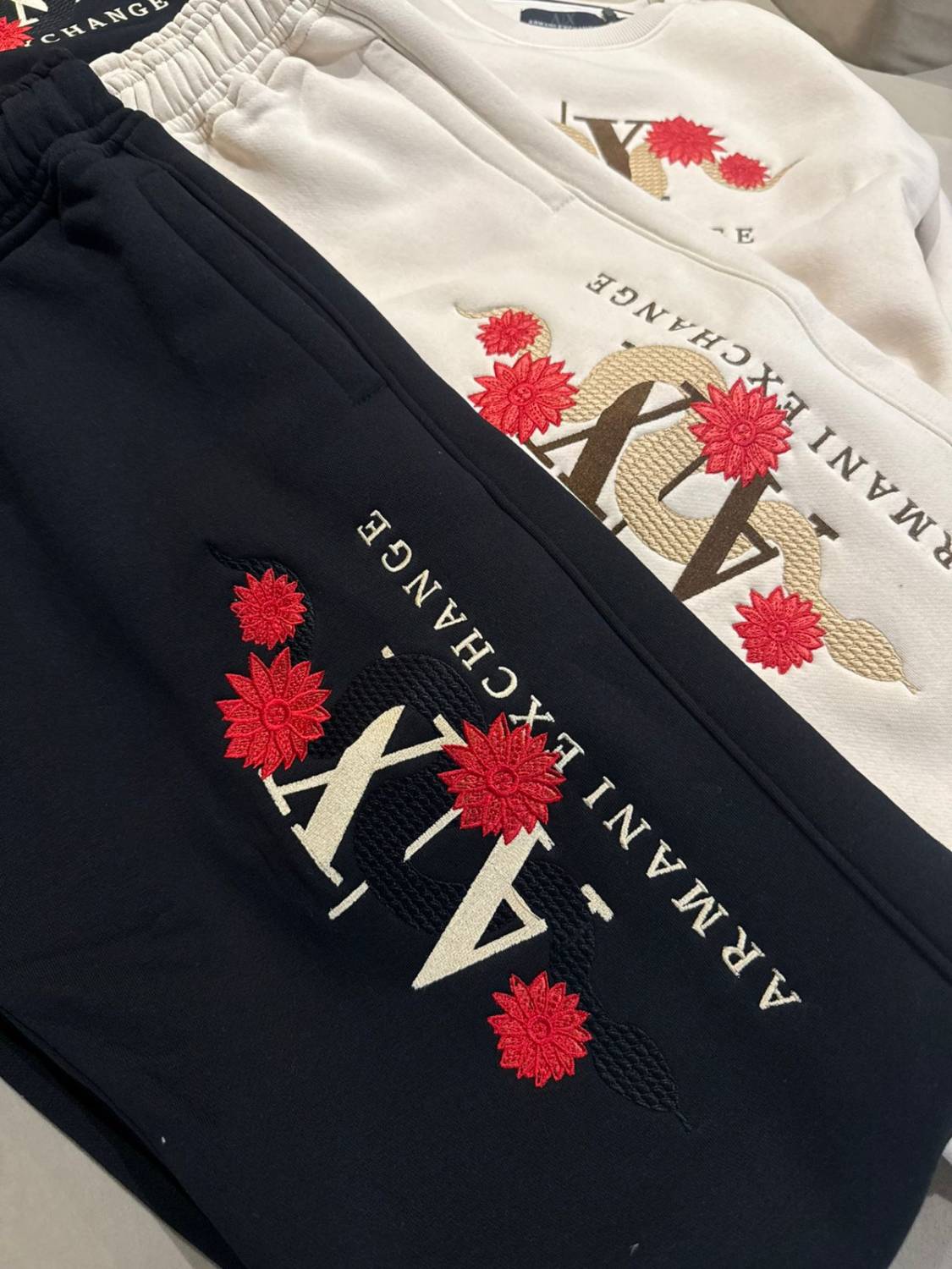 Armani Exchange Black Premium Quality Co-ord Set-1