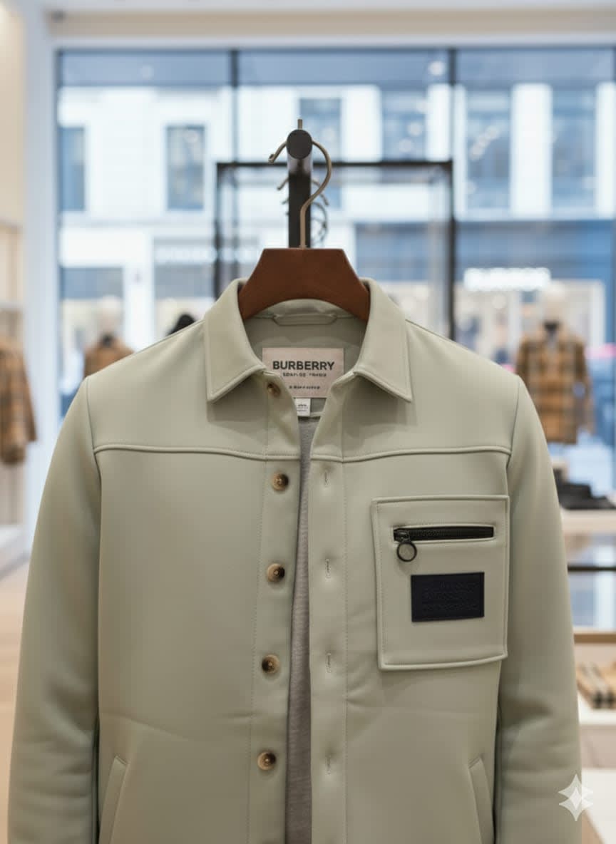 Burberry Grey Premium Quality Warm Shirt-2