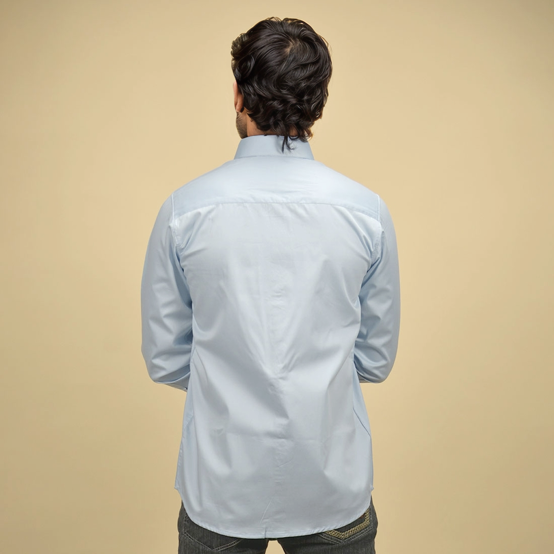 Emporio Armani Sky Blue Premium Quality Shirt-3