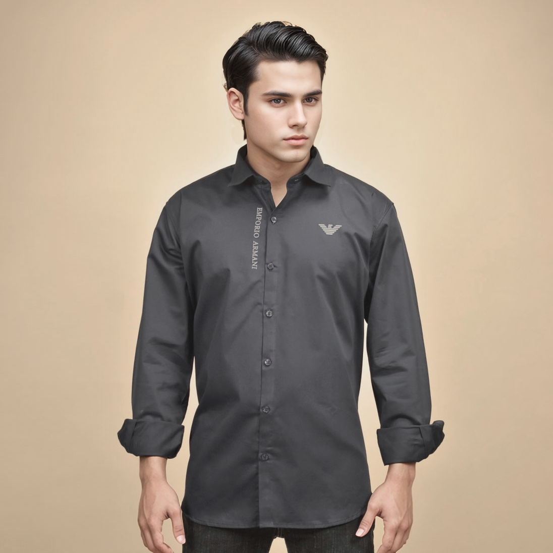Emporio Armani Black Premium Quality Shirt-1
