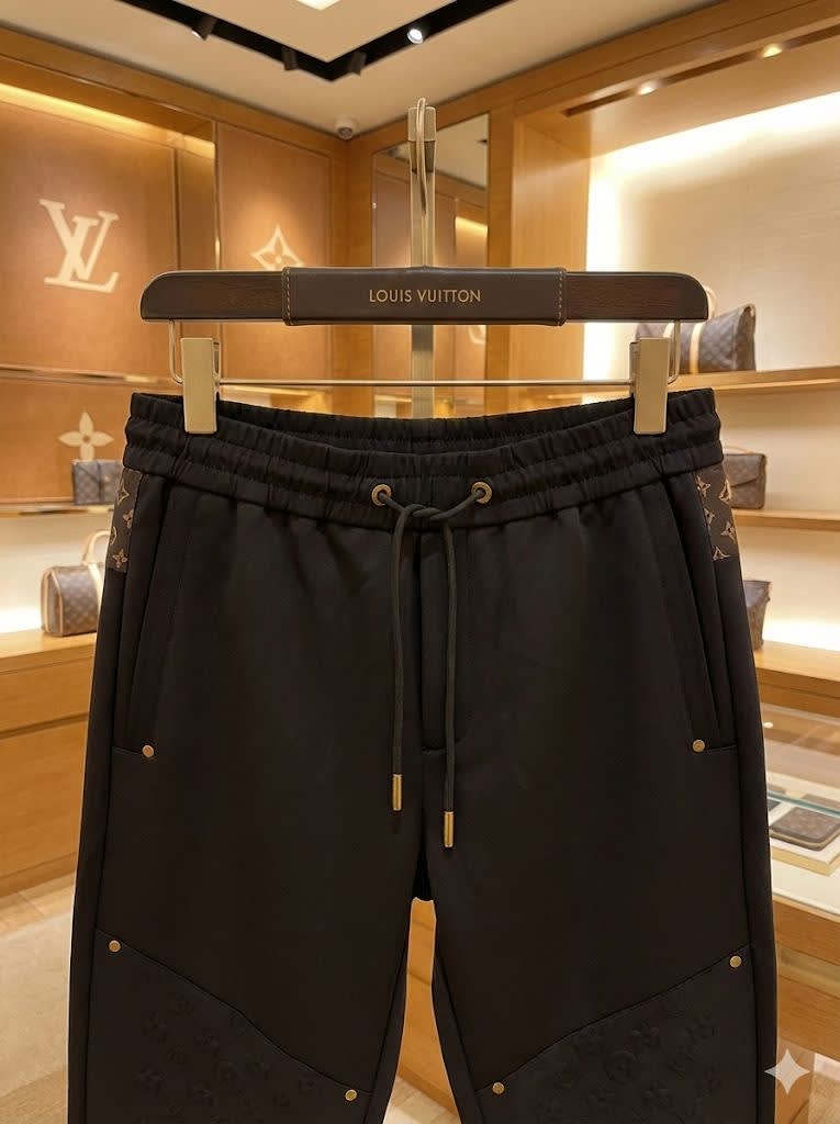 Louis Vuitton Black Premium Quality Warm Track Pant-6