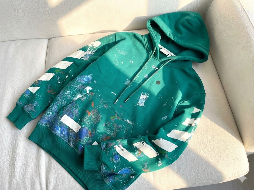 Off White Green Premium Quality Hoodie-3