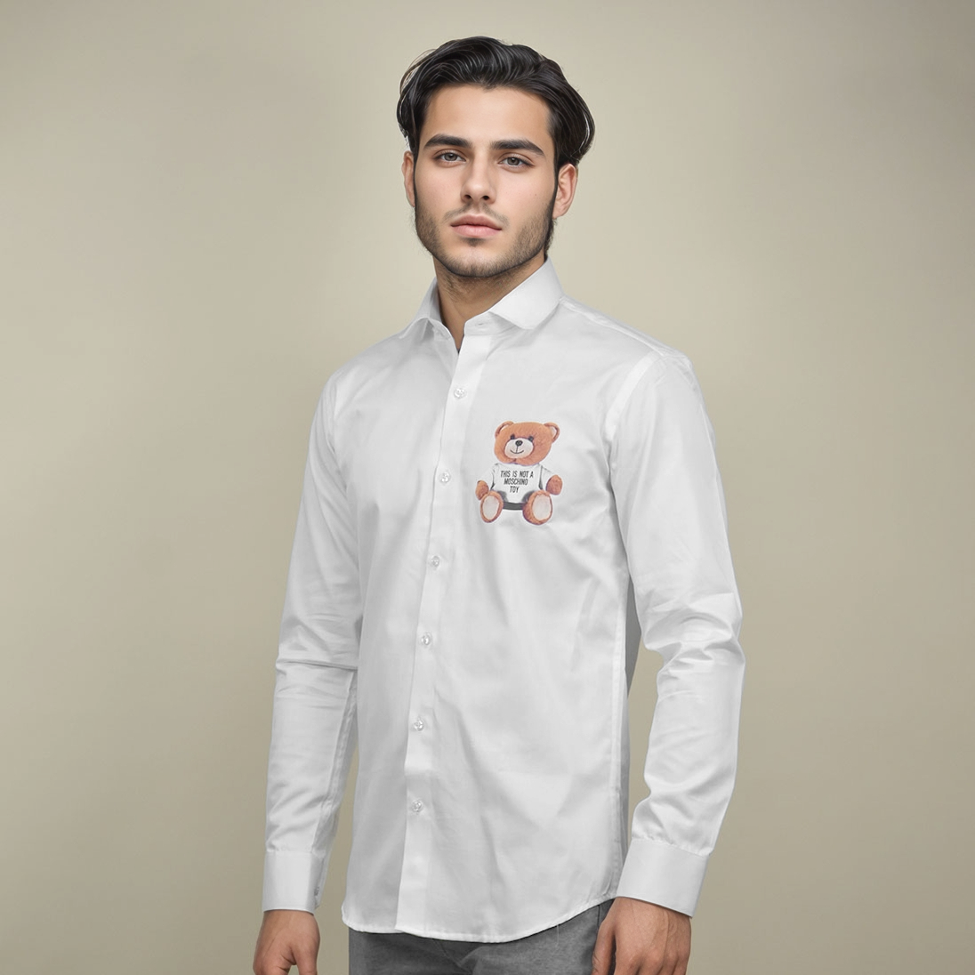 Moschino White Premium Quality Shirt-0