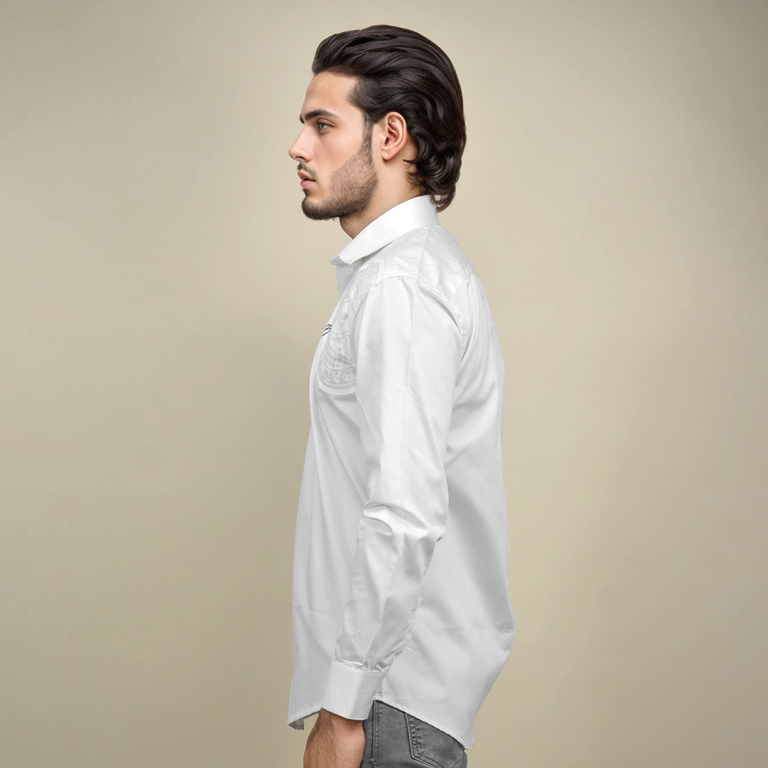 Balmain White Premium Quality Shirt-2