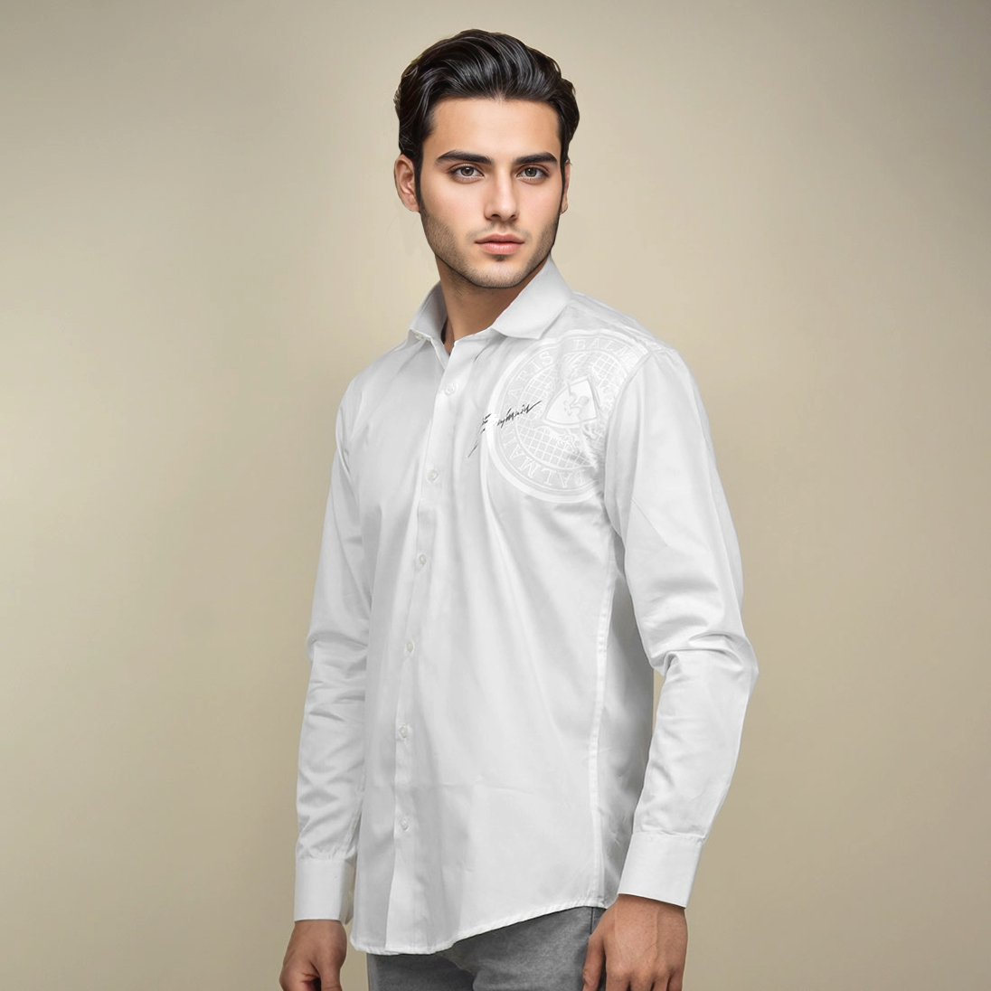 Balmain White Premium Quality Shirt-0